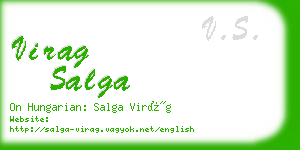 virag salga business card